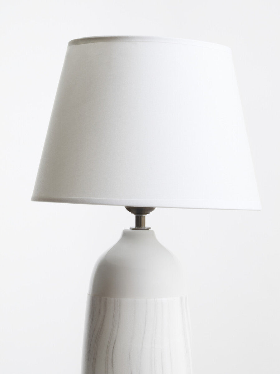 Orsina Welma White Ceramic Table Lamp – Modern Bedside & Living Room Light