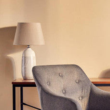 Orsina Welma White Ceramic Table Lamp – Modern Bedside & Living Room Light