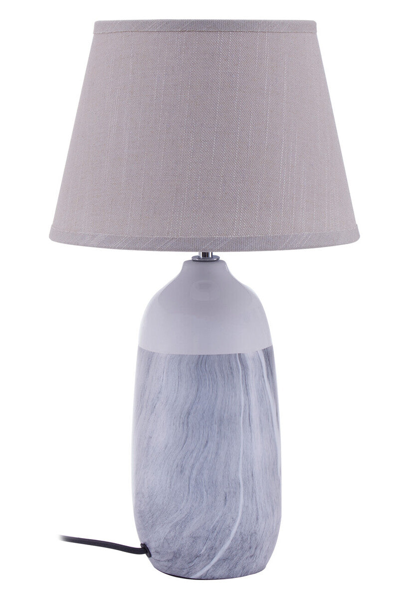 Orsina Welma Beige Ceramic Table Lamp – Modern Bedside & Living Room Light