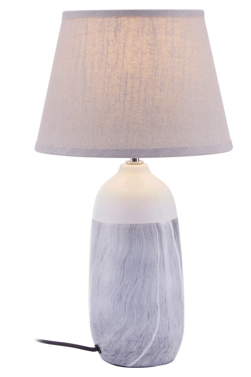 Orsina Welma Beige Ceramic Table Lamp – Modern Bedside & Living Room Light