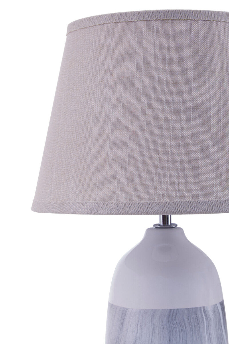 Orsina Welma Beige Ceramic Table Lamp – Modern Bedside & Living Room Light