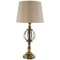Orsina Jakarta Table Lamp – Modern Natural and Brown Bedside Light