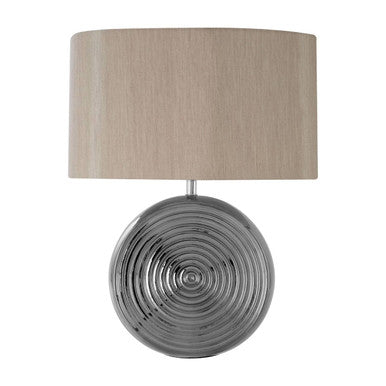 Orsina Jessica Silver Ceramic Table Lamp – Modern Bedside Lighting