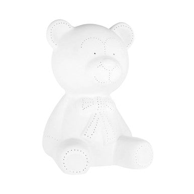 Orsina Ola Kids Bear Ceramic Night Light – Soothing Nursery Bedtime Lamp