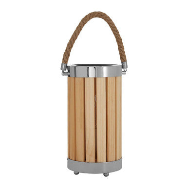 Orsina Brooke Natural Wood Table Lamp – Slatted Coastal Bedside Light