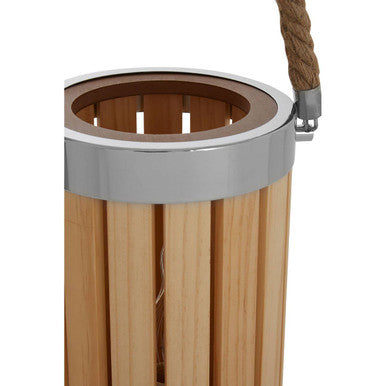 Orsina Brooke Natural Wood Table Lamp – Slatted Coastal Bedside Light
