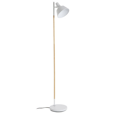 Orsina Bryant White Metal Floor Lamp – Modern Adjustable Task Lighting