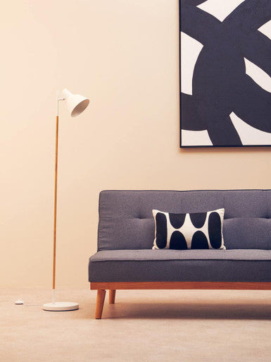 Orsina Bryant White Metal Floor Lamp – Modern Adjustable Task Lighting