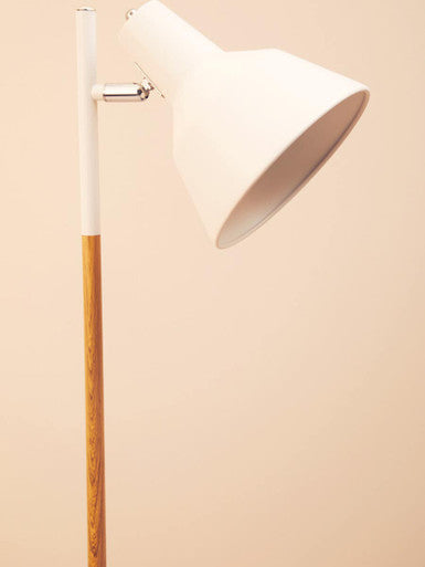 Orsina Bryant White Metal Floor Lamp – Modern Adjustable Task Lighting