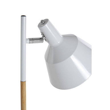Orsina Bryant White Metal Floor Lamp – Modern Adjustable Task Lighting