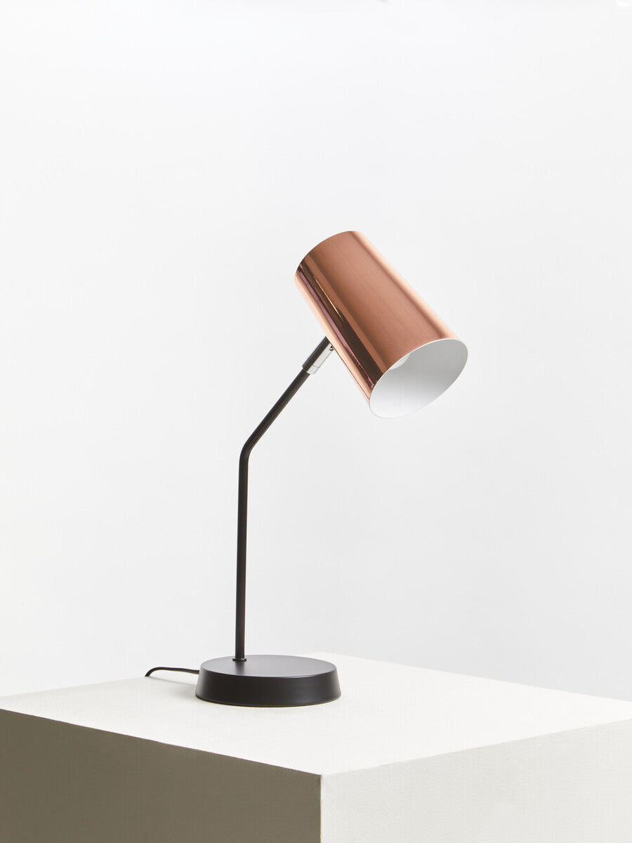 Orsina Bart Copper Desk Lamp – Adjustable Metal Task Light for Office