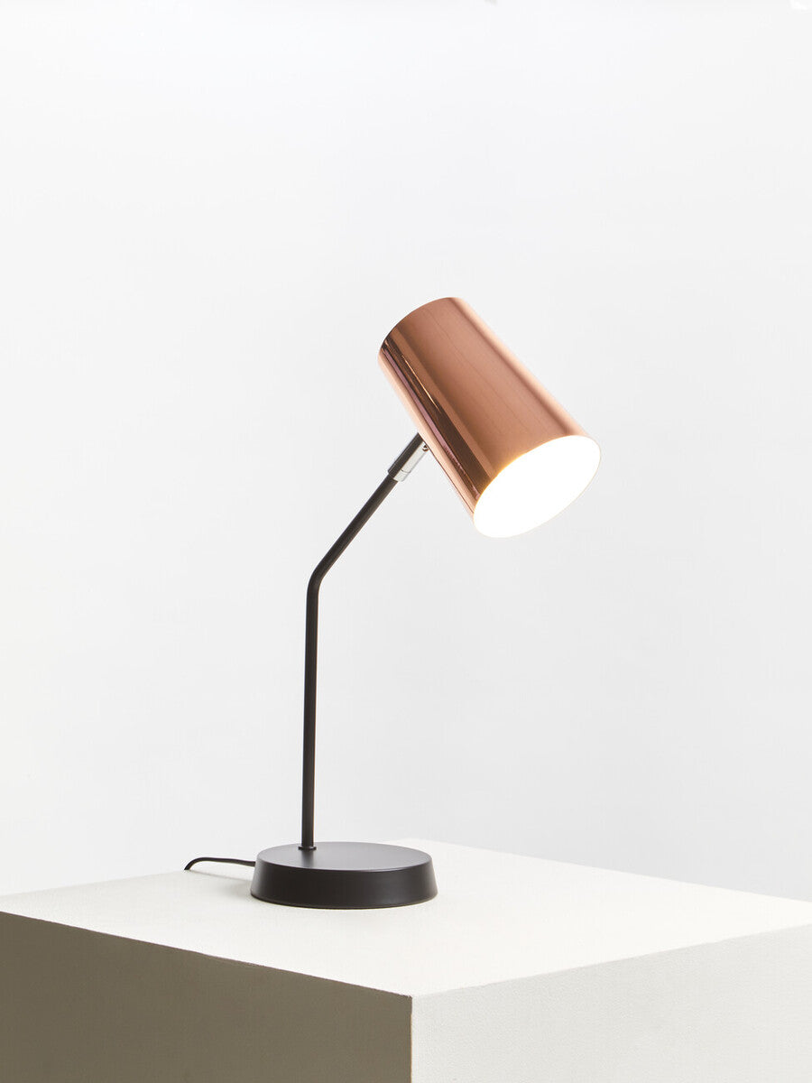 Orsina Bart Copper Desk Lamp – Adjustable Metal Task Light for Office