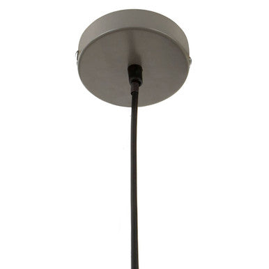 Orsina Blayne Grey Pendant Light – Modern Wood and Metal Ceiling Lamp