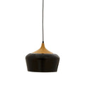 Orsina Blayne Black Metal and Wood Pendant Light – Modern Kitchen