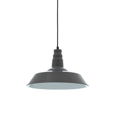 Orsina Brant Grey Metal Pendant Light – Modern Bowl Kitchen Lighting