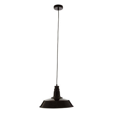 Orsina Brant Black Pendant Light – Modern Metal Bowl Kitchen Lighting