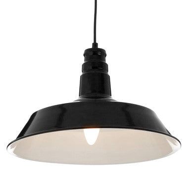 Orsina Brant Black Pendant Light – Modern Metal Bowl Kitchen Lighting
