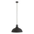 Orsina Brook Grey Metal Pendant Light – Industrial Bowl Ceiling Lamp