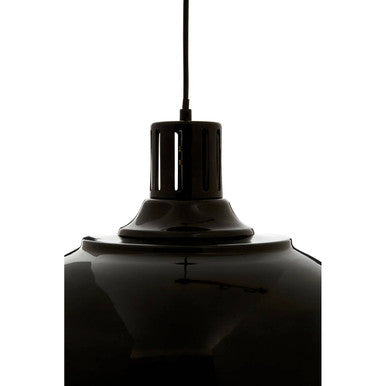 Orsina Brook Black Metal Pendant Light – Retro Bowl Industrial Lighting