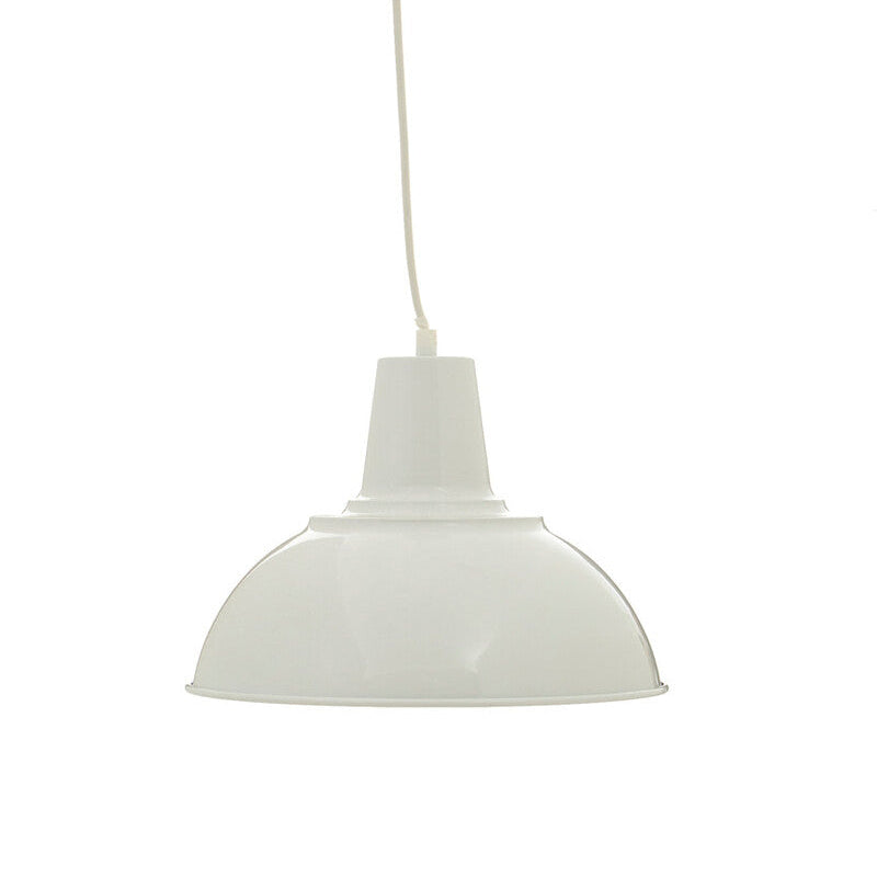 Orsina Bryen White Metal Pendant Light – Modern Scandi Kitchen Lighting