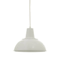 Orsina Bryen White Metal Pendant Light – Modern Scandi Kitchen Lighting