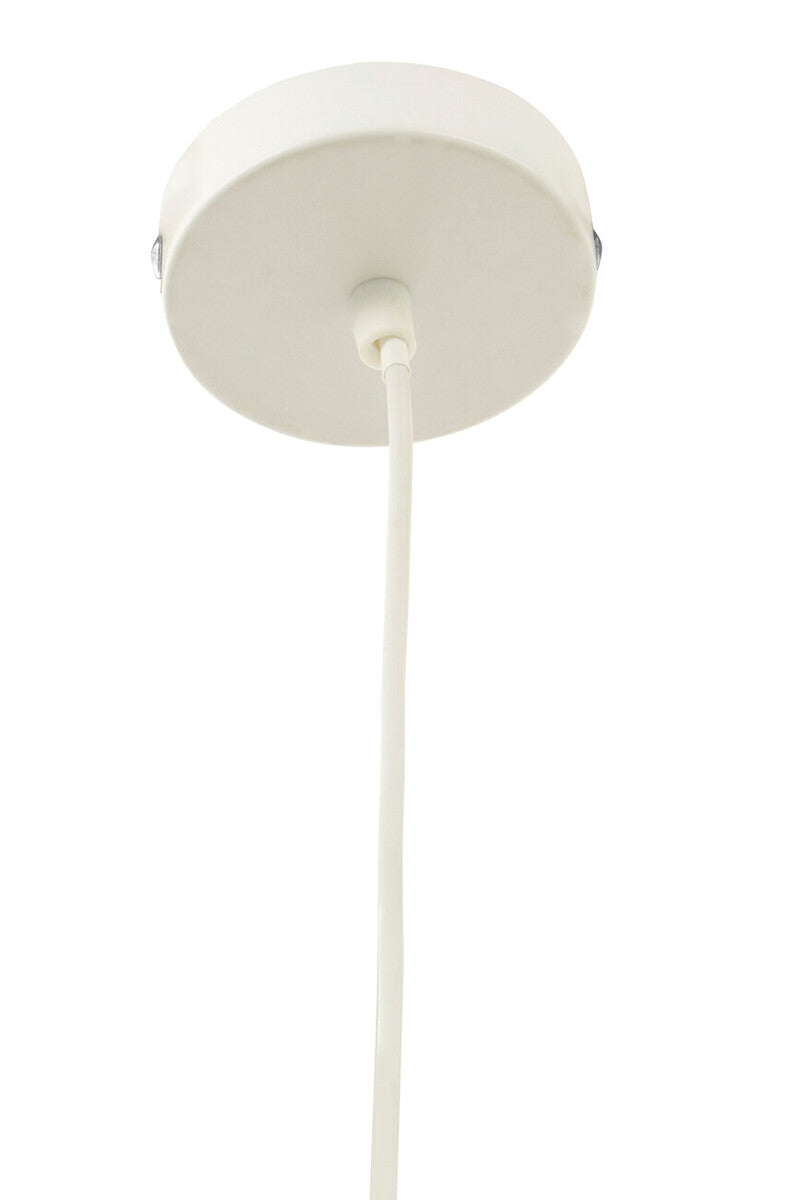 Orsina Bryen White Metal Pendant Light – Modern Scandi Kitchen Lighting