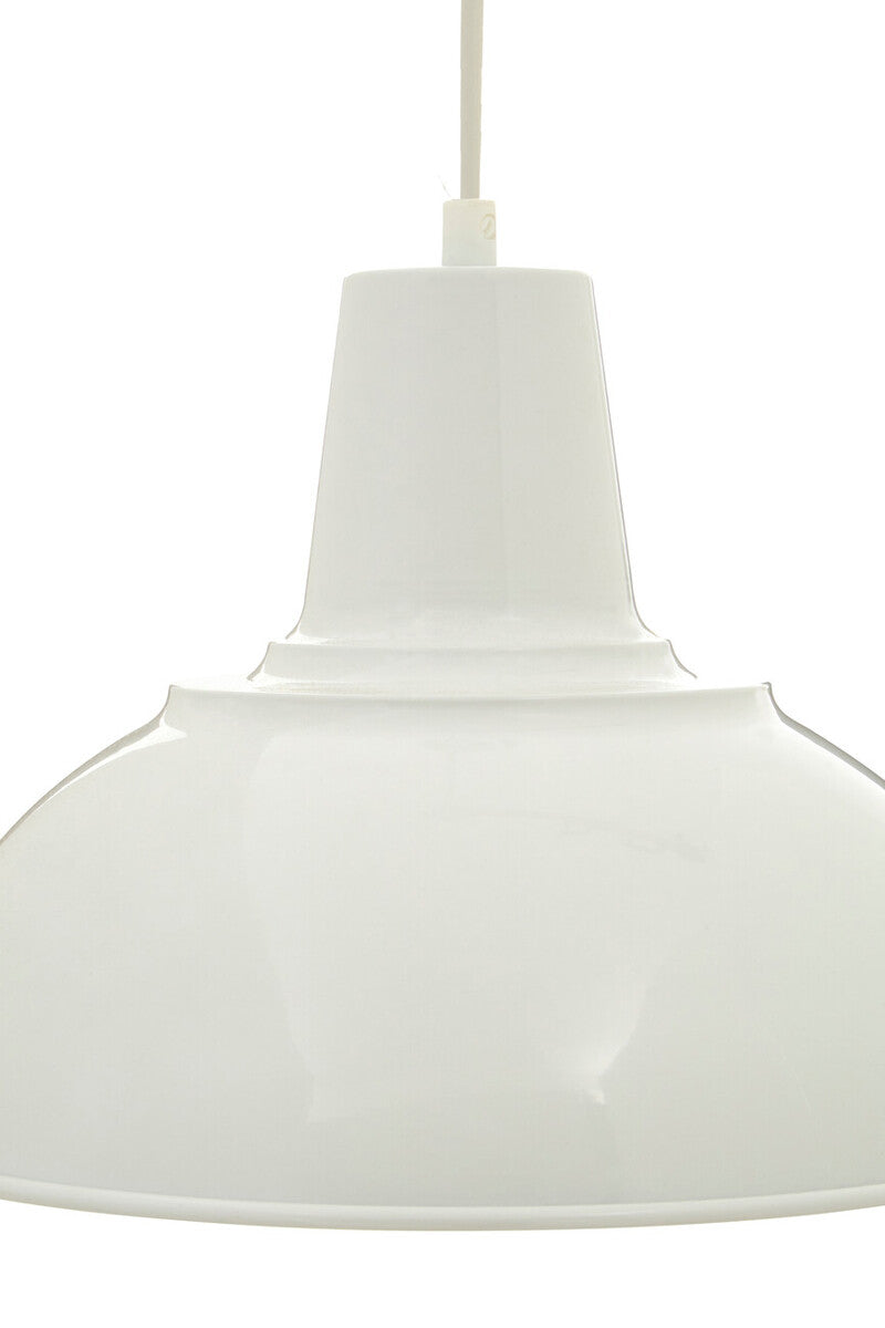 Orsina Bryen White Metal Pendant Light – Modern Scandi Kitchen Lighting