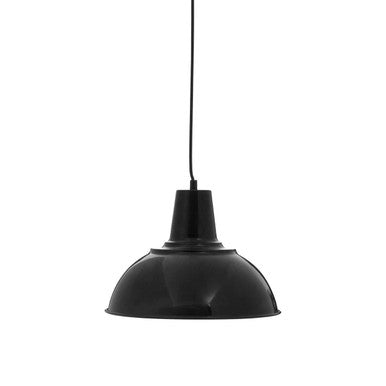 Orsina Bryen Black Metal Pendant Light – Modern Matte Conical Shade