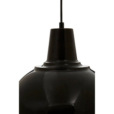 Orsina Bryen Black Metal Pendant Light – Modern Matte Conical Shade