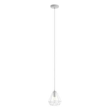 Orsina Beli White Metal Wire Pendant Light – Modern Geometric Lighting