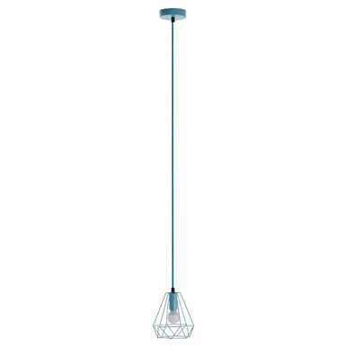 Orsina Beli Blue Metal Wire Pendant Light – Modern Geometric Lighting