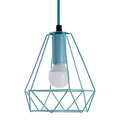 Orsina Beli Blue Metal Wire Pendant Light – Modern Geometric Lighting