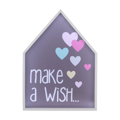 Orsina Make A Wish LED Light Box – House-Shaped Kids Night Light