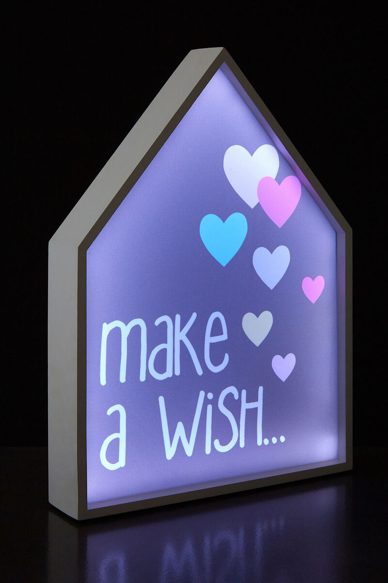 Orsina Make A Wish LED Light Box – House-Shaped Kids Night Light