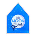 Orsina To The Moon & Back LED Light Box – Blue Space Nursery Wall Art