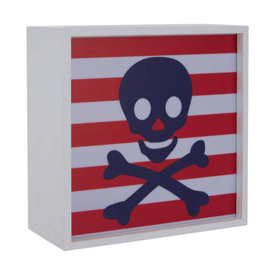 Pirate LED Light Box | Orsina Nautical Skull & Crossbones Nightlight