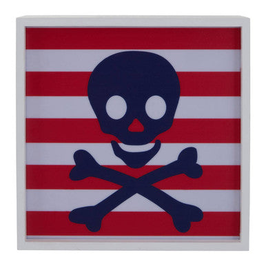 Pirate LED Light Box | Orsina Nautical Skull & Crossbones Nightlight