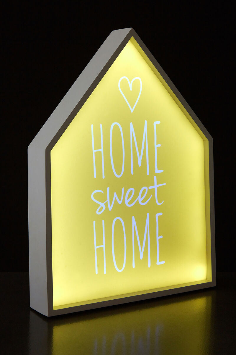 Orsina Home Sweet Home LED Light Box – Yellow Ambient Wall Decor