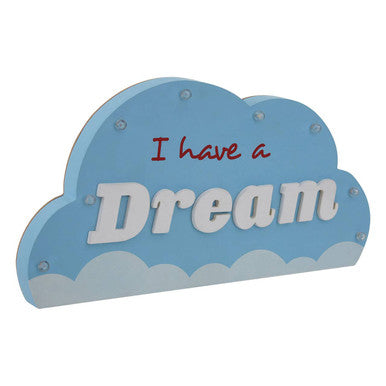 Orsina I Had A Dream LED Light Box – Blue Kids Bedroom Night Light