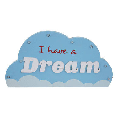 Orsina I Had A Dream LED Light Box – Blue Kids Bedroom Night Light