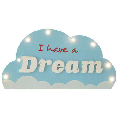 Orsina I Had A Dream LED Light Box – Blue Kids Bedroom Night Light