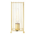 Orsina Deco Gold Table Lamp – Modern Metal Cage Lighting for Living Rooms