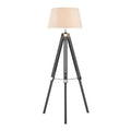 Orsina Bailey Grey Tripod Floor Lamp – Modern Industrial Metal Design