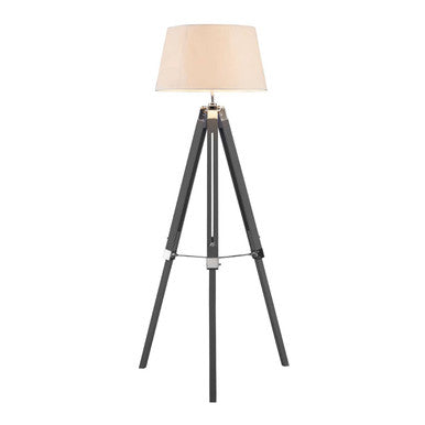 Orsina Bailey Grey Tripod Floor Lamp – Modern Industrial Metal Design