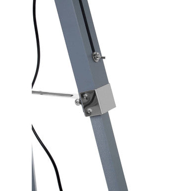 Orsina Bailey Grey Tripod Floor Lamp – Modern Industrial Metal Design