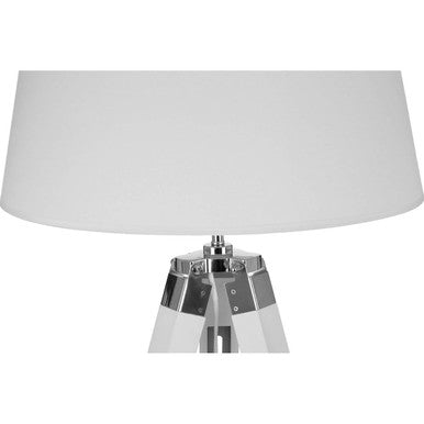 Orsina Bailey White Tripod Floor Lamp – Modern Scandi Style with Cream Shade