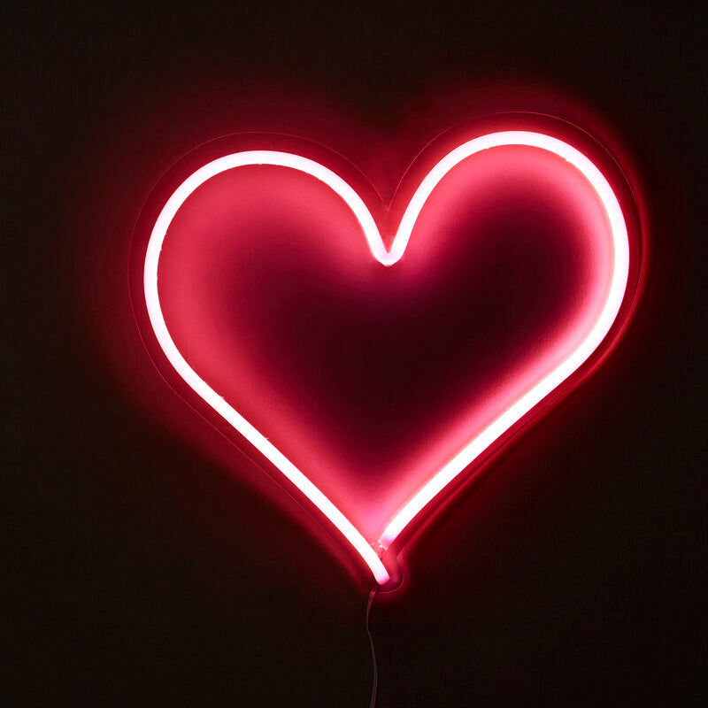 Orsina Neon Heart LED Box Light – Romantic Wall Decor Ambient Lamp