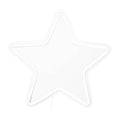 Orsina Neon Star Wall Light – Modern White LED Sign for Home Decor