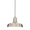 Orsina New Foundry Deep Plate Aluminium Pendant Light – Polished Silver