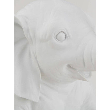 Orsina Boho Elephant Table Lamp – White Sculptural Animal Bedside Light